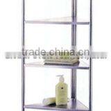 Telescopic Bathroom Corner Shower Shelf Rack 4 Tier Bath Storage Caddy Organizer thumbnail-5