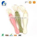 Hot Sell Baby Products Various Color Lovely Design Flexible Silicone Baby Training Spoon thumbnail-2