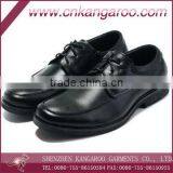 Black Cowhide Leather Officer Business Men Shoes thumbnail-6