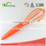 WCJ495 New Design Carrot Handle Egg Whisk Silicone Wire Whisk, Egg Frother, Milk & Egg Beater Blender 10" Hot Sales thumbnail-1