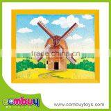 Most Popular Diy Golden Windmill 3d Cardboard Puzzle thumbnail-1