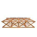 Coffee Table Teak Wood With Glass Top Model Rossi thumbnail-2