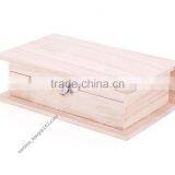Unfinished Wooden Book Box thumbnail-1