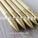 Pine Cresting Wood Bow And Arrows With Copper Bullet Tips and Covering Tung Oil thumbnail-5