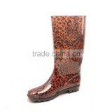 New Prints Fashion PVC Rain Boots With Polyester Lining Waterproof Boots thumbnail-5