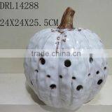 Hollow Pumpkin Ceramic Lantern Festival Holloween Decorations thumbnail-4