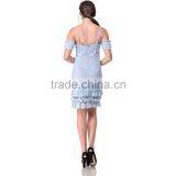 2017 Guangzhou Domin Factory New Arrival Ladies Fashional Applique Dresses thumbnail-5