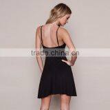 Maxnegio Sexy New Model Girl Black Strapless Beach Dress thumbnail-4