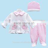Spring Autumn 3PCS/Set Newborn Infant Baby Boy Girl Suits thumbnail-5