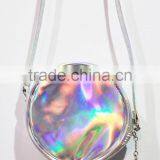 High Quality Holographic Silver Round Pouch Bag thumbnail-1