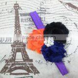 Boutique Tripple Shabby Chiffon Flower Toddler Head Bands In Stock, Girl Baby Hair Accessories thumbnail-6