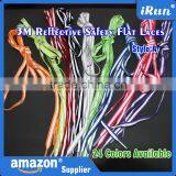 High Visibility Shoestrings - Bright Flat Shoelaces for Sport Sneakers Skates Boots Trekking Basketball Shoes and More thumbnail-3
