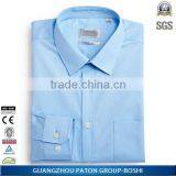 Custom Logo Mans Contrast Collar Dress Shirt Of Long Sleeve thumbnail-4