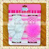 Multi-style Flower Plain Baby Girl's Headband Set for Baby Gift thumbnail-5