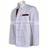 WRAP Audited Factories Restaurant Staff Uniforms Fitted Executive Chef Coats for Men thumbnail-2
