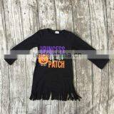 Baby Girls Punpkin Dress Girls Halloween Tassels Dress Children Kids Princess of the Patch Dress Long Sleeve Fall Tassels Dress thumbnail-1