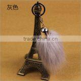 Imitation Fox Tail Fur Car Keys Pendant Large Fashion Fox Fur Jewelry Package Custom Made thumbnail-5