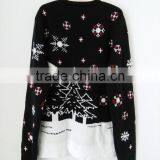 Christmas Knitting Reindeer Jacquard Winter Jumper Sweater for Ladies thumbnail-4