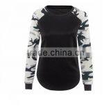 Women Camouflage Long Sleeve Cuff T-Shirt Sweatshirts thumbnail-1