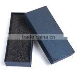 Paper Jewelry Gift Boxes Rectangle Navy Blue Stripe 14.5cm(5 6/8") x 6.5cm(2 4/8") , 1 Piece thumbnail-2