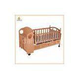 Baby Wooden Playpen Automatic Swing Baby Crib , Baby Wooden Bed