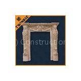 Beige Stone Door Surrounds Exquiste Statue Carved / Marble Door Frame thumbnail-1