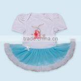 2017 New Hot Sell Summer Easter Day Suit, Baby Set ,high Quqlity , Romper With Headband With One Pair of Shoes thumbnail-2