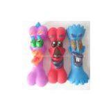 Pet Vinyl Sqeaker Face Bone 6.2