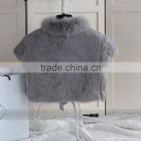 SJ131-01 Rabbit Fur With Fox Trimming Beautiful Bride White Wedding Shawls thumbnail-4