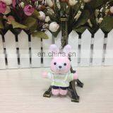 Pink Rabbit Mini Stuffed Animal Wholesale Cheap Custom Keychains For Girls thumbnail-5