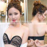 Sexy Backless Strapless Bras Invisible Women's Slightly Padded push up lace Strapless Bra Ladies Wedding Sculpt Strapless Bra