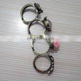 Luxuries Wedding Copper Palm Rings Rose Gold Plated CZ Zircon Ring Girls Lovers Prong Setting Rhinestones Four Fingers thumbnail-6