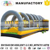 Inflatable Mega Obstacle Challenge Course Race With Slide
