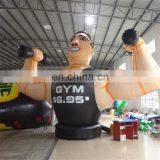 2017 Hot Sale Outdoor 5 m High Giant Anytime Fitness Inflatable Muscle Man for Fitness Club From Custom Inflatable Manufacturer