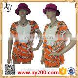 2016 Summer Ladies Chiffon Flowers Printing Dress Casual Dresses Pictures for Women thumbnail-1