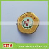 Flower Theme and Metal Material lapel pin badge with epoxy
