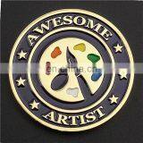 Custom Promotion Artist Collectable Gold Coins With Colorful Baked Enamel thumbnail-1