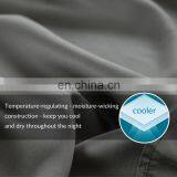 Eco-friendly Queen 400TC Water Resistant Bamboo Duvet Cover Set With Transparent Button thumbnail-6