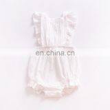 Lovely Romper Sleeveless Summer Linen Ruffle Baby Romper thumbnail-2