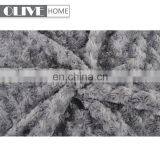 Low Price Supet Soft Comfortable Faux PV Fur Mink Blanket With Brushed Rose Pattern thumbnail-2