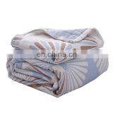 2020 New Design Factory Direct Supply 100 Cotton Muslin Throw Travel Picnic Soft Floral Summer Blanket With Competitive Price thumbnail-4