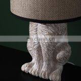 Unique Indoor Lighting Rabbit Animal Resin Base Cheap Modern Grey Table Lamps for Bedroom thumbnail-3