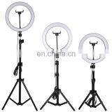 Customed Logo Wholesale 10 Inch Live Video Shoot Broadcast Photograph Beauty Led Selfie Ring Light With Tripod thumbnail-1