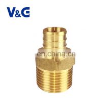 25mm Lead Free  Forging Brass Pex Adapters Pipe Fitting For ASTM F1807 Standard