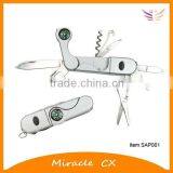 With Compass Plastic Mini Multi Pocket Knife