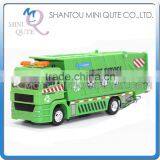 Mini Qute 1:48 Kids Die Cast Pull Back Alloy Garbage Truck Vehicle Diecast Model Car Educational Gift Toy NO.MQ 1023S