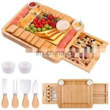 Hot Product Rectangle Durable Cheese Board Customized Logos Bamboo Cheese Board thumbnail-2