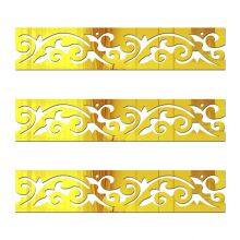 Window Acrylic 3d Three-dimensional Wall Sticker Master Bedroom Waist Line Wall Line Chinese Toilet Corner Kitchen Self-adhesive Hotel thumbnail-4