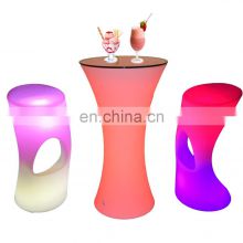 mesas y sillas discoteca plastic cocktail tables high party stool portable bar counter led party tables