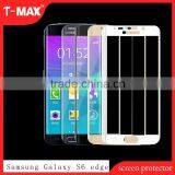 3D Curved Glass For samsung galaxy S6 Edge screen protector,9H tempered glass screen protector